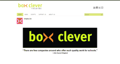 Desktop Screenshot of boxclevertheatre.co.uk